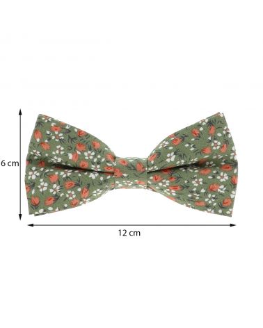 Elégant noeud papillon fleuri en coton pour homme