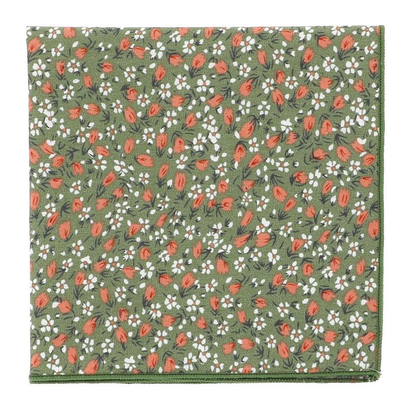 Pochette costume verte homme