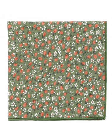 Pochette costume verte homme