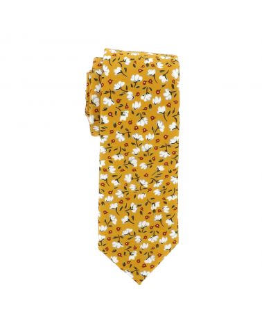 Cravate cérémonie homme jaune