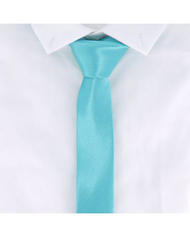 Cravate Slim Bleu turquoise