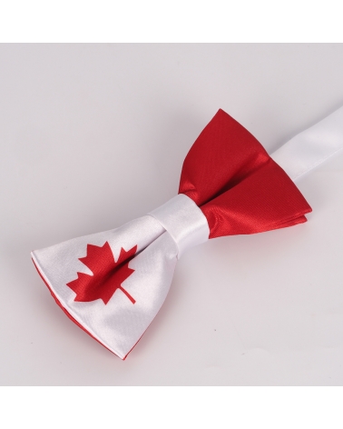 Noeud Papillon Drapeau Canadien - Drapeau Canada Maple Leaf
