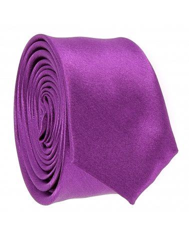 Cravate Extra Slim Violet clair 3cm