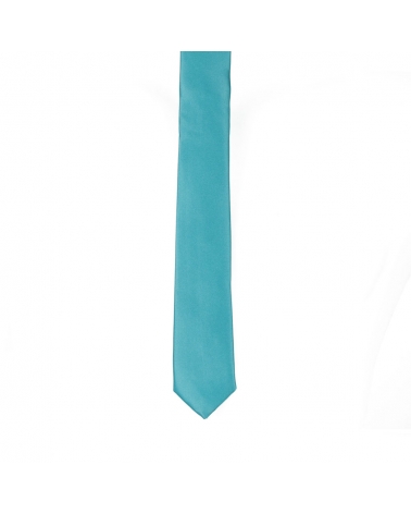 Cravate Slim Bleu turquoise Premium