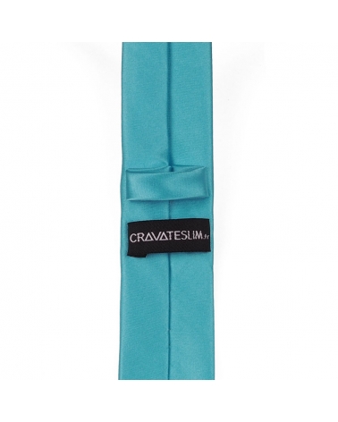 Cravate Slim Bleu turquoise Premium