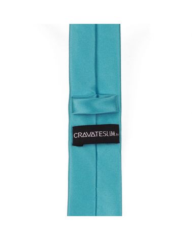 Cravate Slim Bleu turquoise Premium