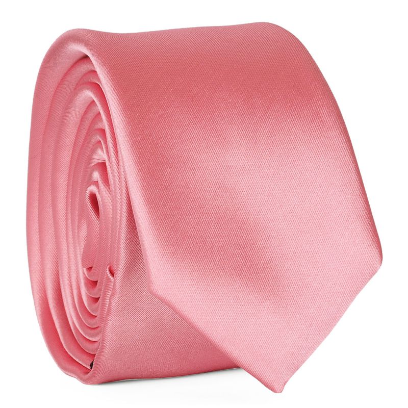 Cravate Slim Rose Premium