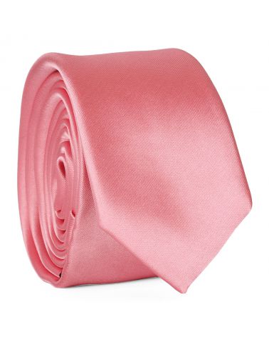 Cravate Slim Rose Premium
