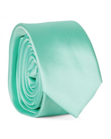 Cravate Slim Vert d'eau Premium