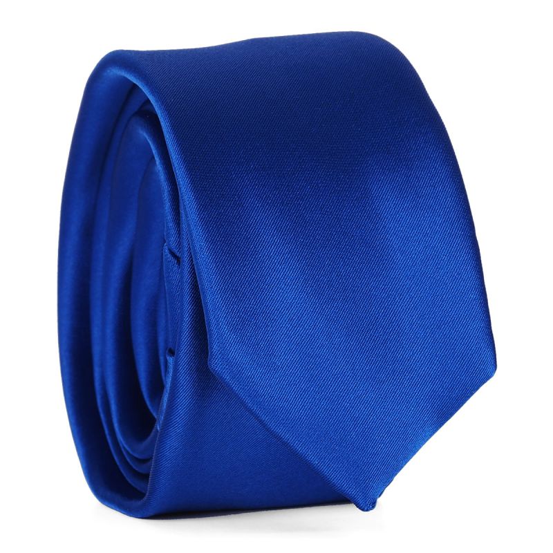 Cravate Slim Bleu roi Premium