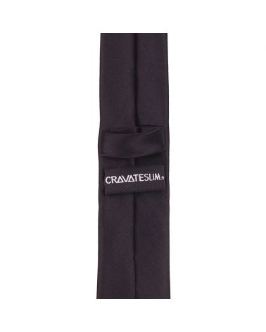Cravate Slim Noire Premium