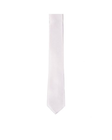 Cravate Slim Blanche Premium