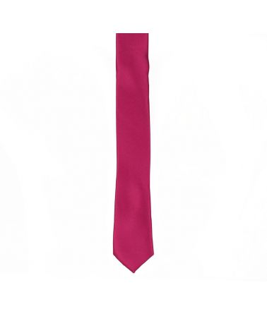 Cravate Slim Fushia Premium