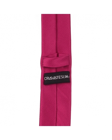 Cravate Slim Fushia Premium