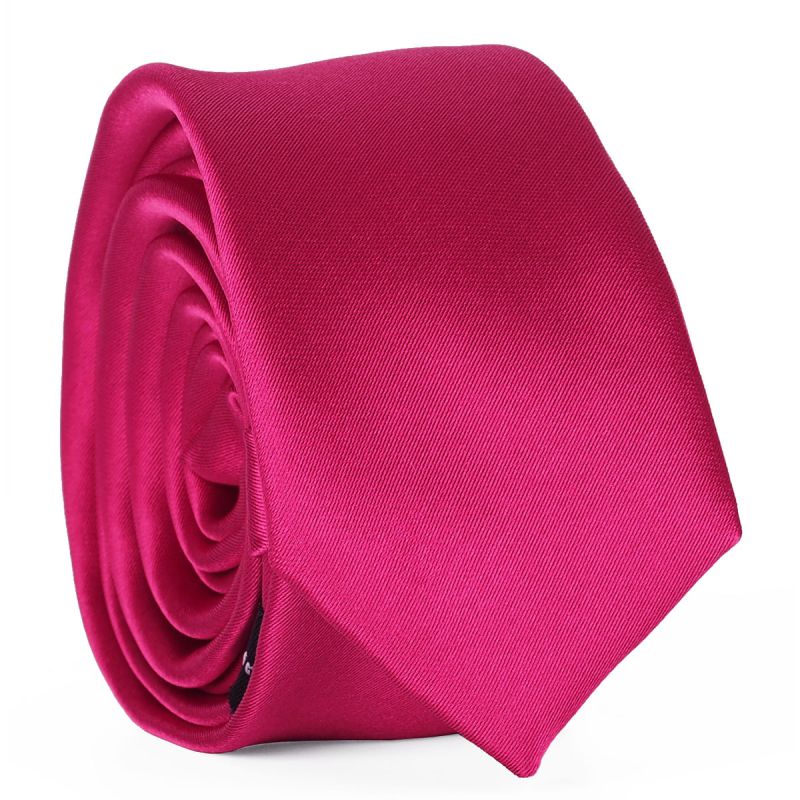 Cravate Slim Fushia Premium