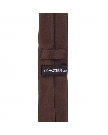 Cravate Slim Marron Premium
