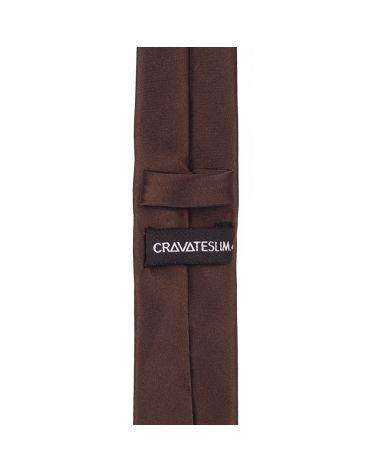 Cravate Slim Marron Premium