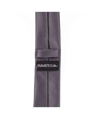 Cravate Slim Gris anthracite Premium