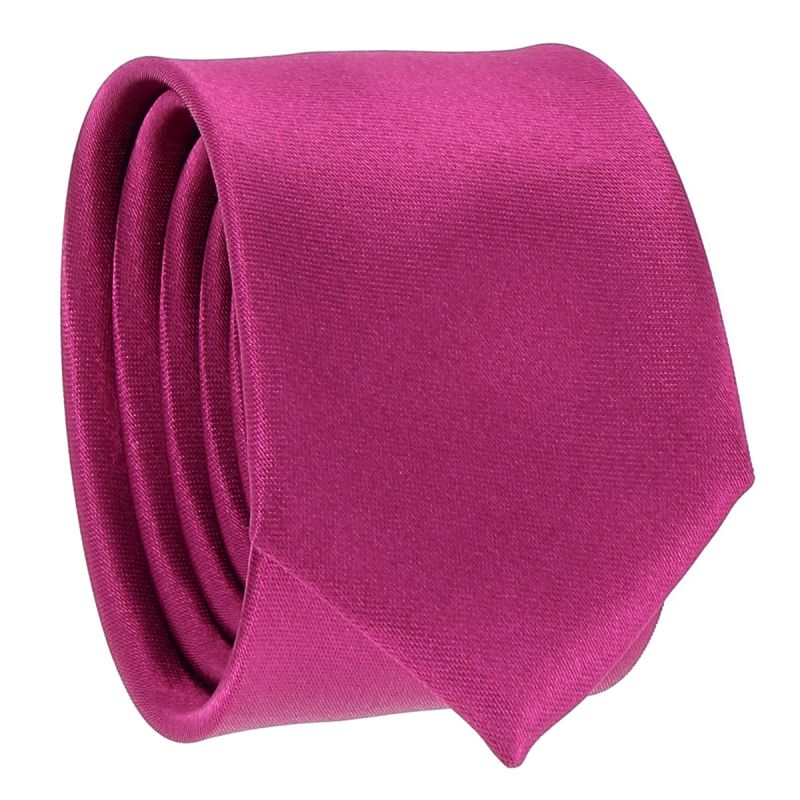 Cravate Slim Fushia