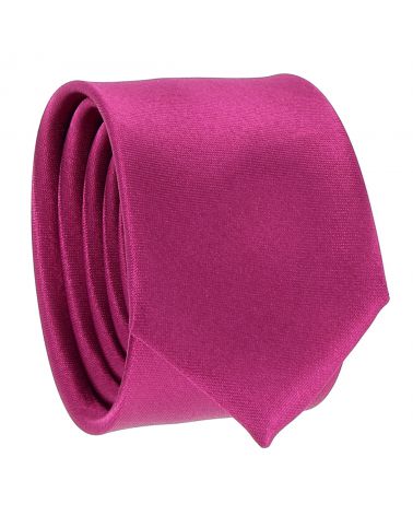 Cravate Slim Fushia