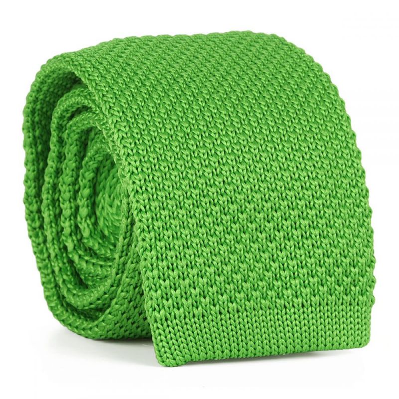 Cravate Tricot Vert pomme