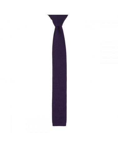 Cravate Tricot Violette