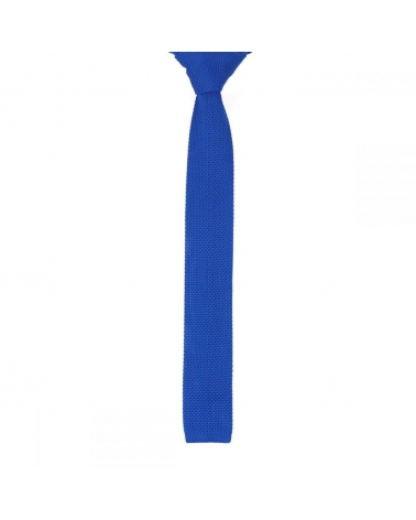 Cravate Tricot Bleu roi