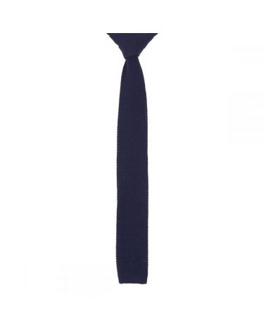 Cravate Tricot Bleu marine