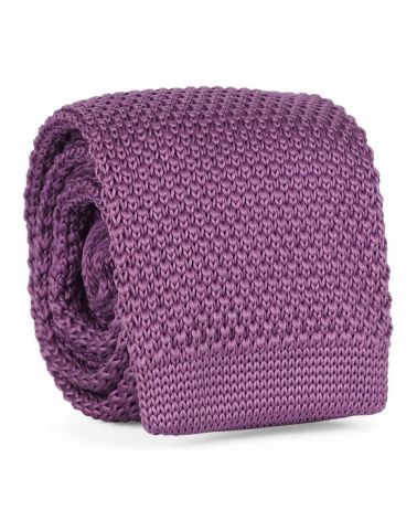 Cravate Tricot Mauve