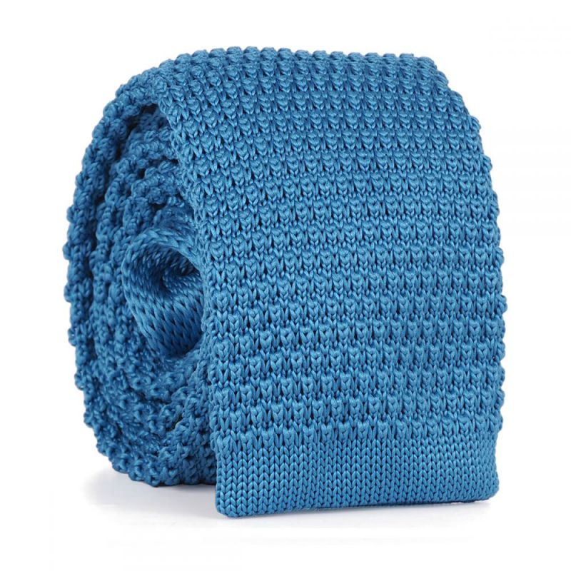 Cravate Tricot Bleue