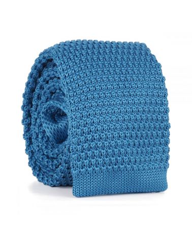 Cravate Tricot Bleue