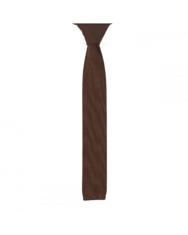 Cravate Tricot Marron clair