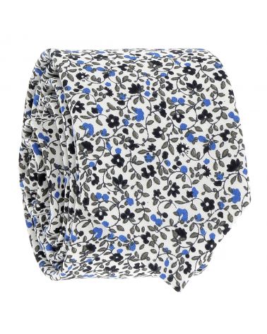 Cravate Liberty Bleu Slim