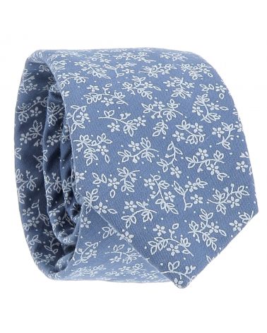 Cravate Liberty Bleue et Blanche