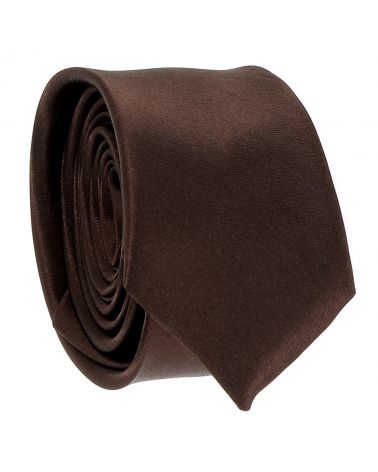 Cravate Slim Marron