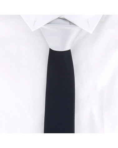 Cravate Slim Bicolore Bleu marine et Gris clair