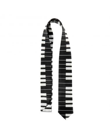 Cravate Piano Noire