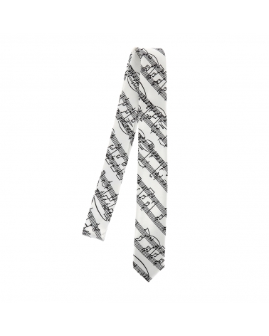 Cravate Partition Blanche