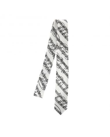 Cravate Partition Blanche