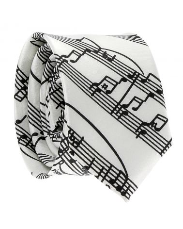 Cravate Partition Blanche