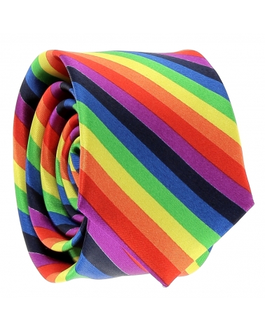 Cravate Arc-En-Ciel Multicolore