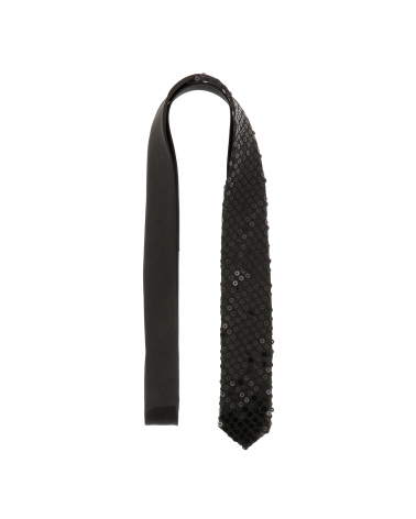 Cravate Paillette Noire