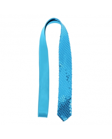 Cravate Paillette Bleu turquoise