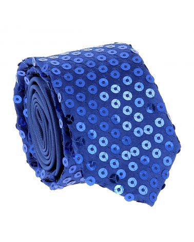 Cravate Paillette Bleu roi