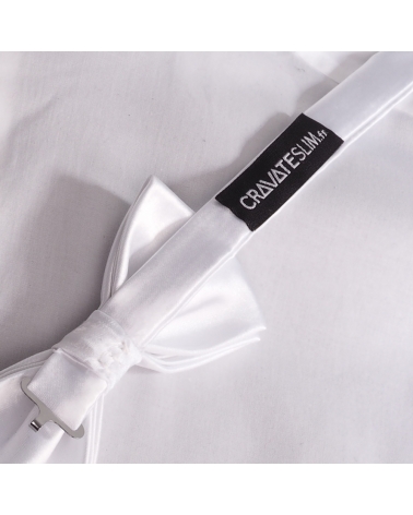 Noeud Papillon Blanc Premium