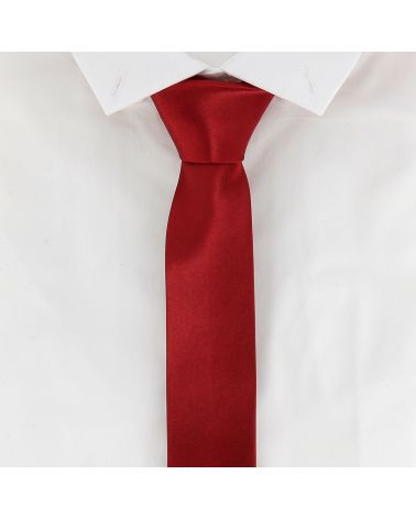 Cravate Slim Bordeaux