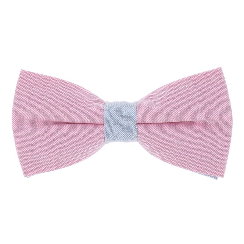 Noeud Papillon Pastel Rose et Bleu
