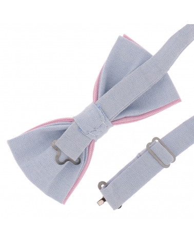 Noeud Papillon Pastel Rose et Bleu
