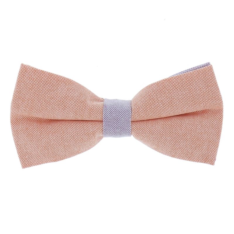 Noeud Papillon Pastel Orange et Parme