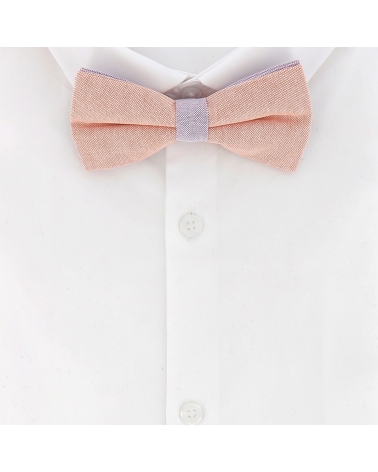 Noeud Papillon Pastel Orange et Parme